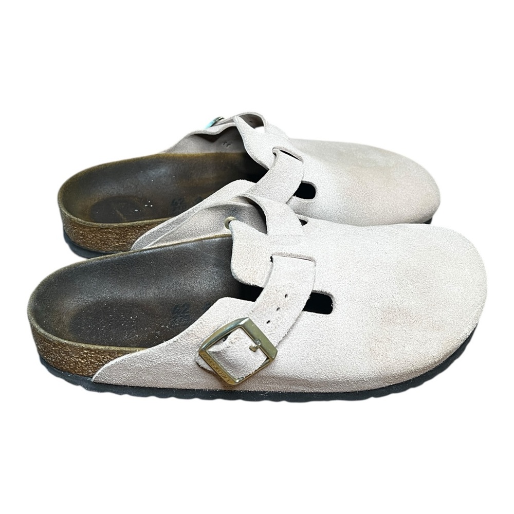 Birkenstock Boston Suede Clogs Very Pale Pink EU 42 Men’s  9–9.5 Women’s 11.5 12 - Picture 6 of 11